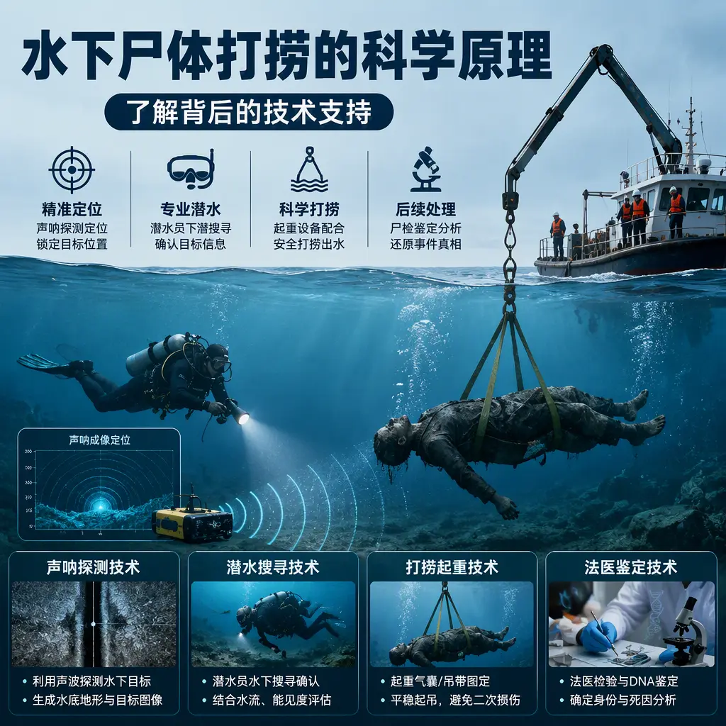 眉山水下尸体打捞的科学原理，了解背后的技术支持